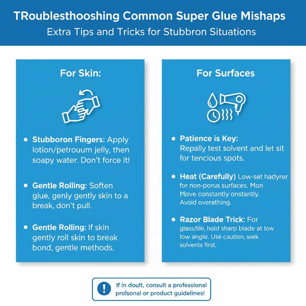 Troubleshooting Common Super Glue Mishaps