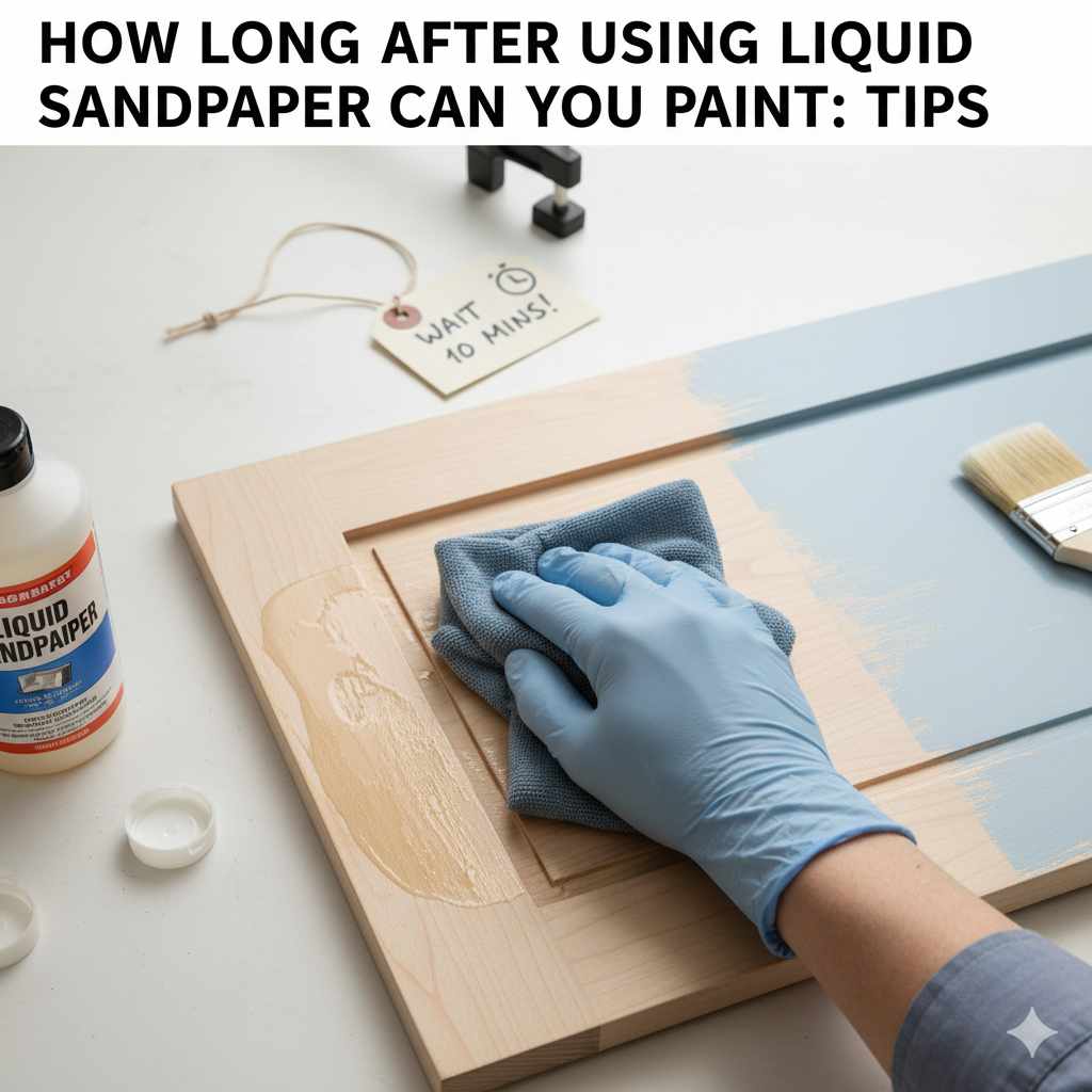 How Long After Using Liquid Sandpaper Can You Paint
