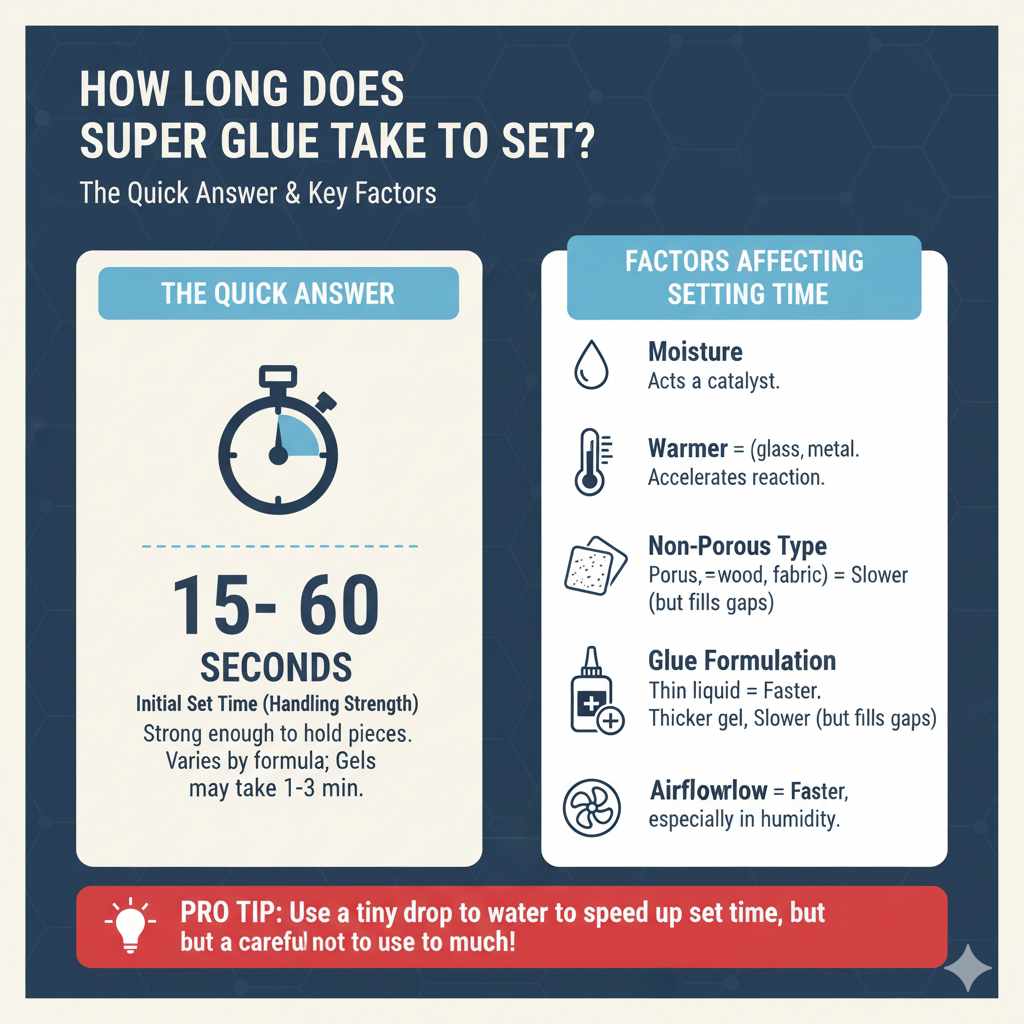 How Long Does It Take For Super Glue To Set