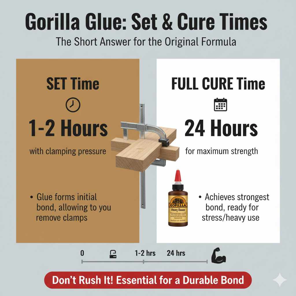 How Long Does It Take Gorilla Glue to Set