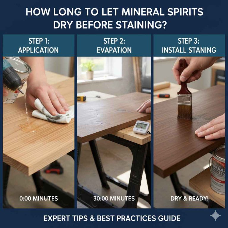 How Long to Let Mineral Spirits Dry before Staining