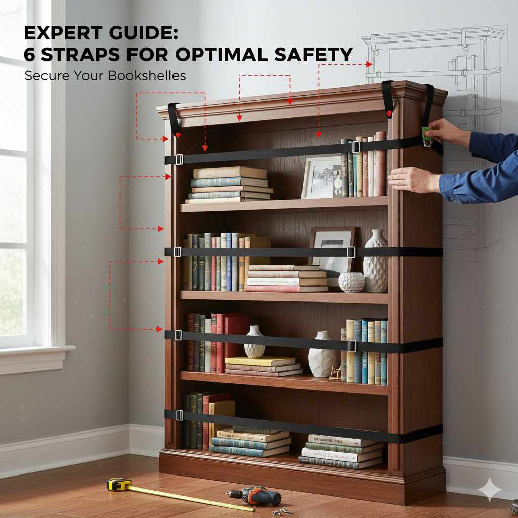 How Many Earthquake Straps Do I Need for Bookshelves