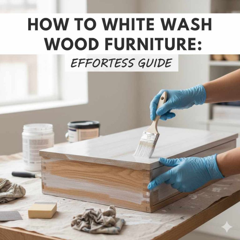 How To White Wash Wood Furniture
