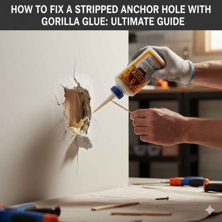 How to Fix a Stripped Anchor Hole With Gorilla Glue