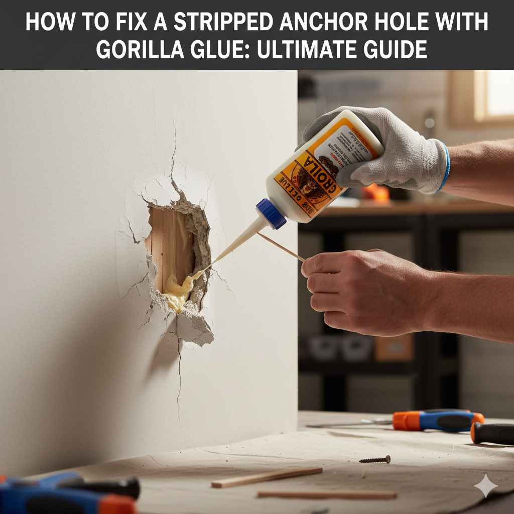 How to Fix a Stripped Anchor Hole With Gorilla Glue