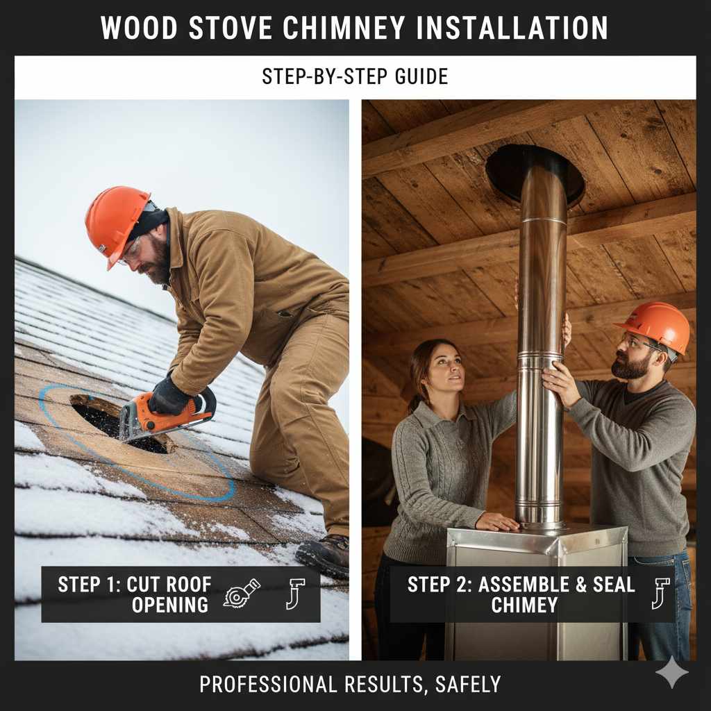 How to Install a Wood Stove Chimney