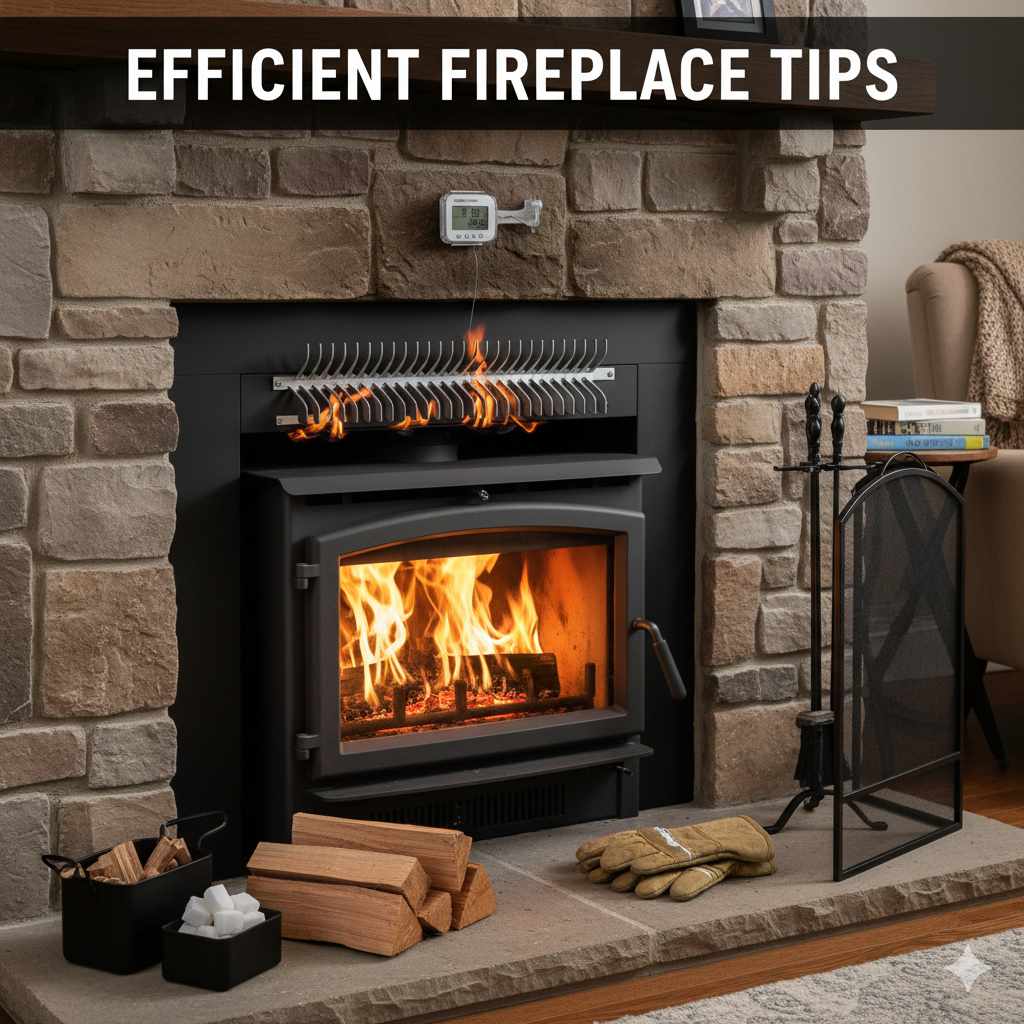 How to Make a Wood Burning Fireplace More Efficient