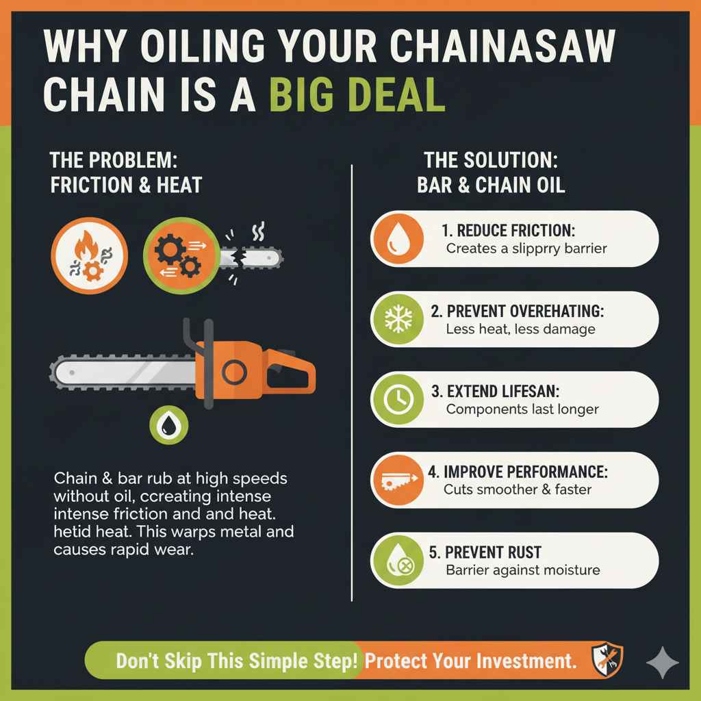Why Oiling Your Chainsaw Chain is a Big Deal