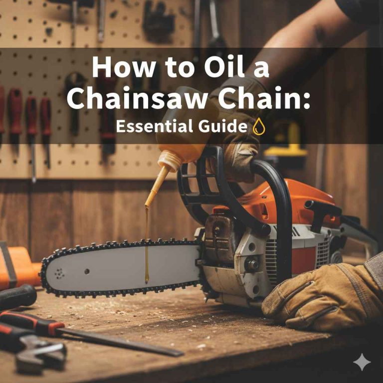 How to Oil Chainsaw Chain