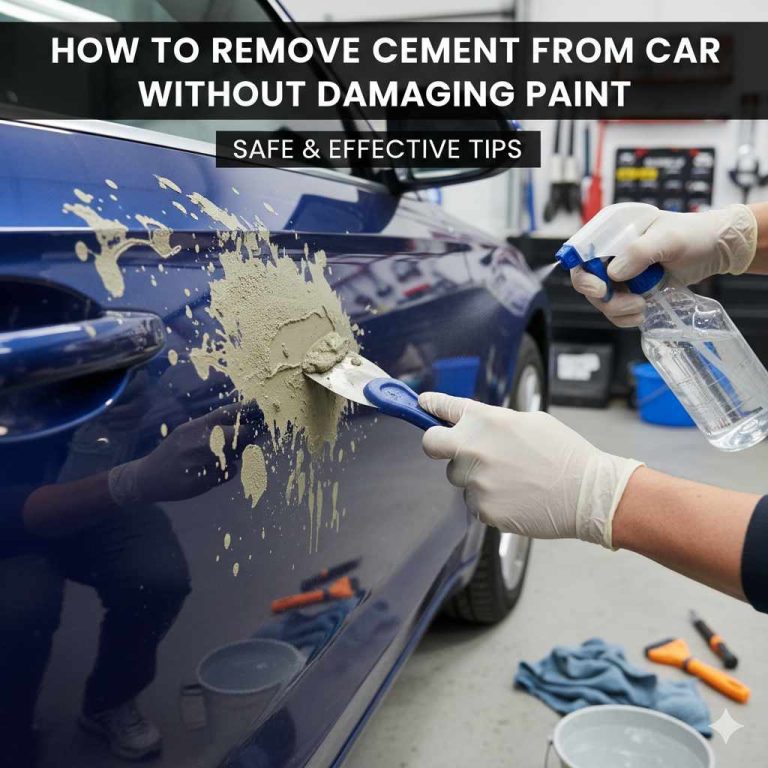 How to Remove Cement from Car Without Damaging Paint