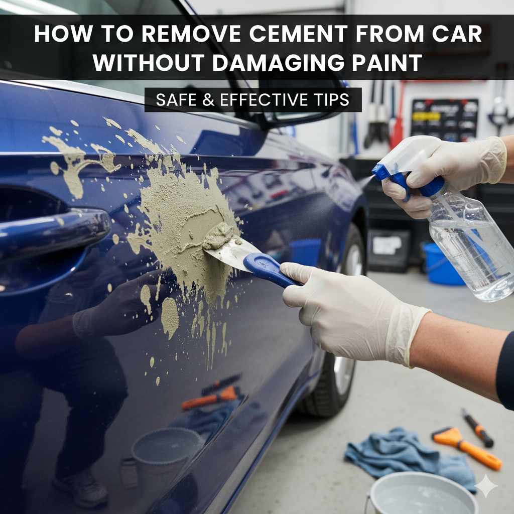 How to Remove Cement from Car Without Damaging Paint