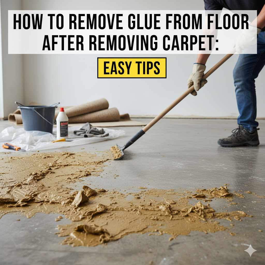 How to Remove Glue from Floor After Removing Carpet