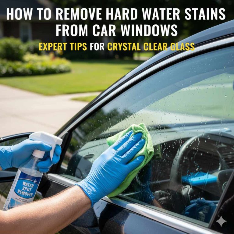 How to Remove Hard Water Stains from Car Windows