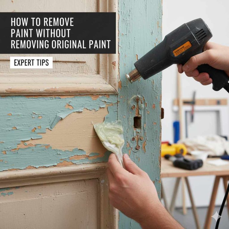 How to Remove Paint Without Removing Original Paint