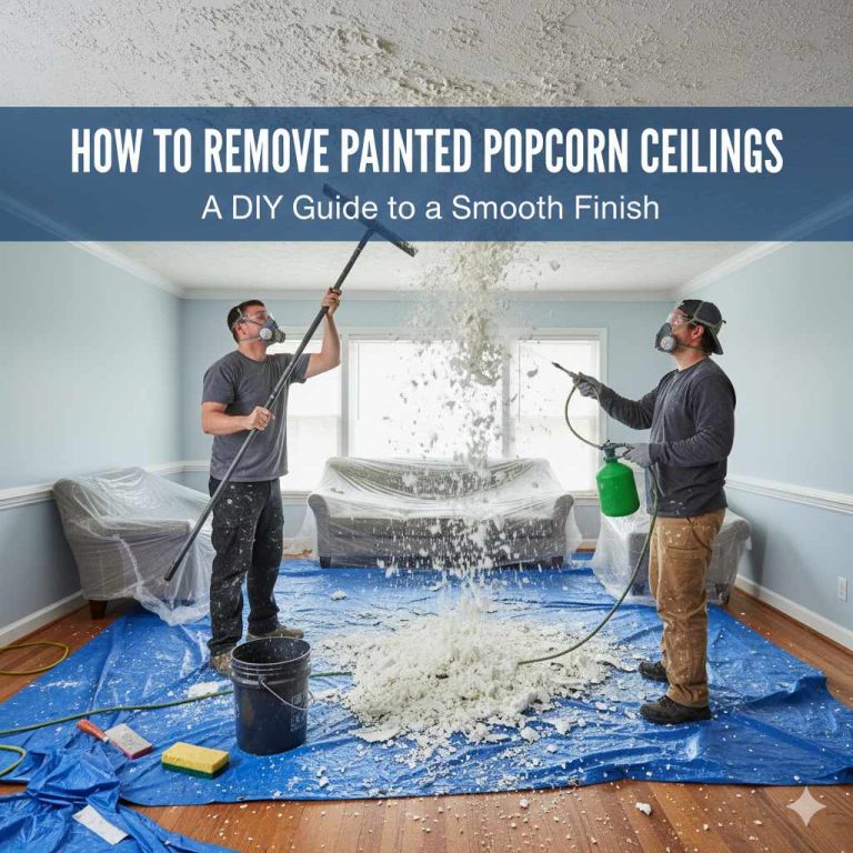How to Remove Textured Ceiling That Has Been Painted