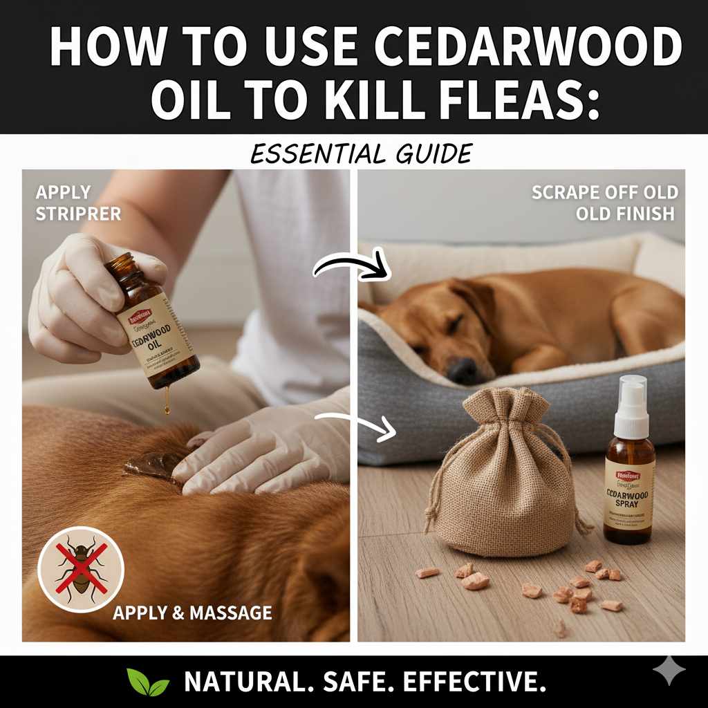 How to Use Cedarwood Oil to Kill Fleas