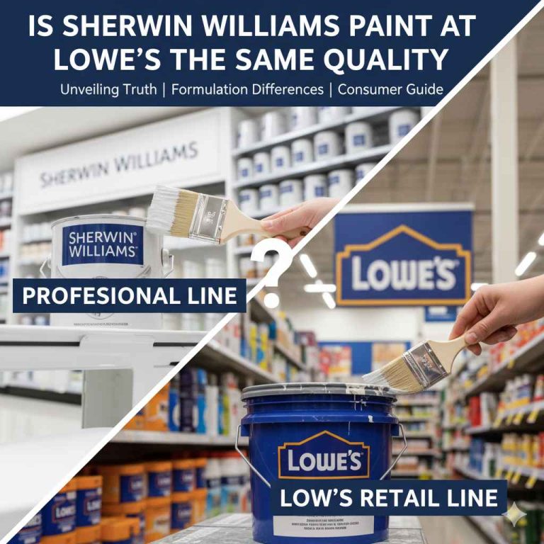 Is Sherwin Williams Paint at Lowes the Same Quality