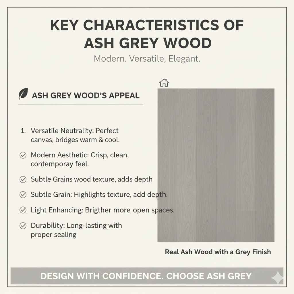Key Characteristics of Ash Grey Wood