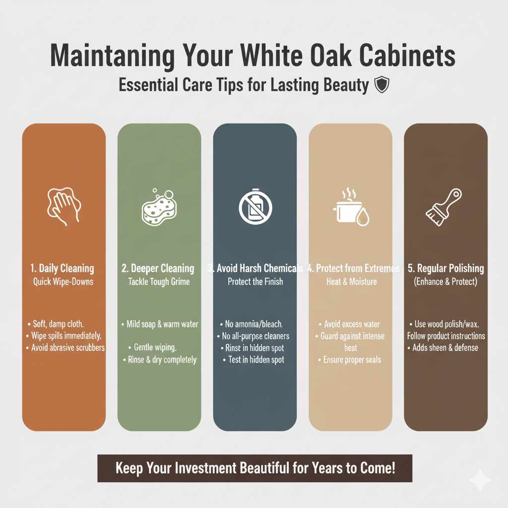 Maintaining Your White Oak Cabinets