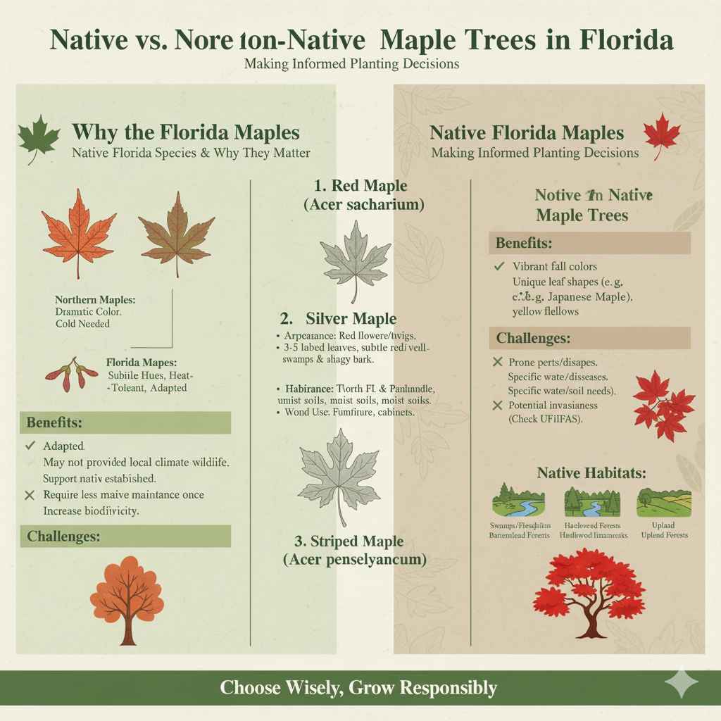 Native vs. Non-Native Maple Trees in Florida
