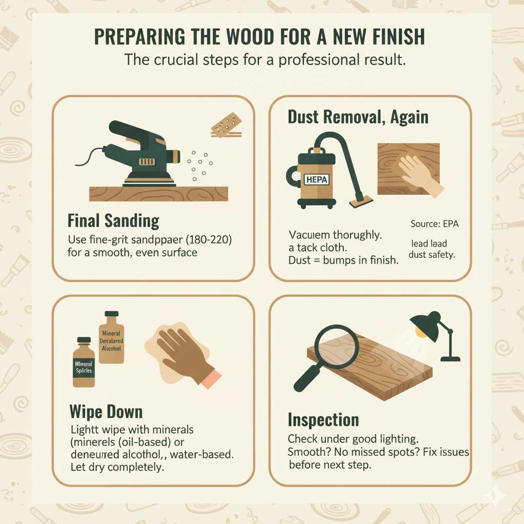 Preparing the Wood for a New Finish