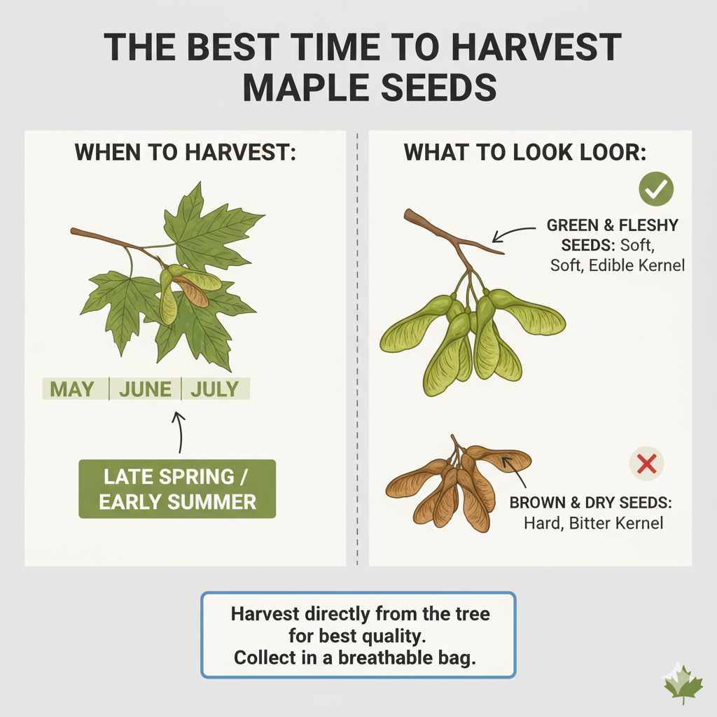 The Best Time to Harvest Maple Seeds