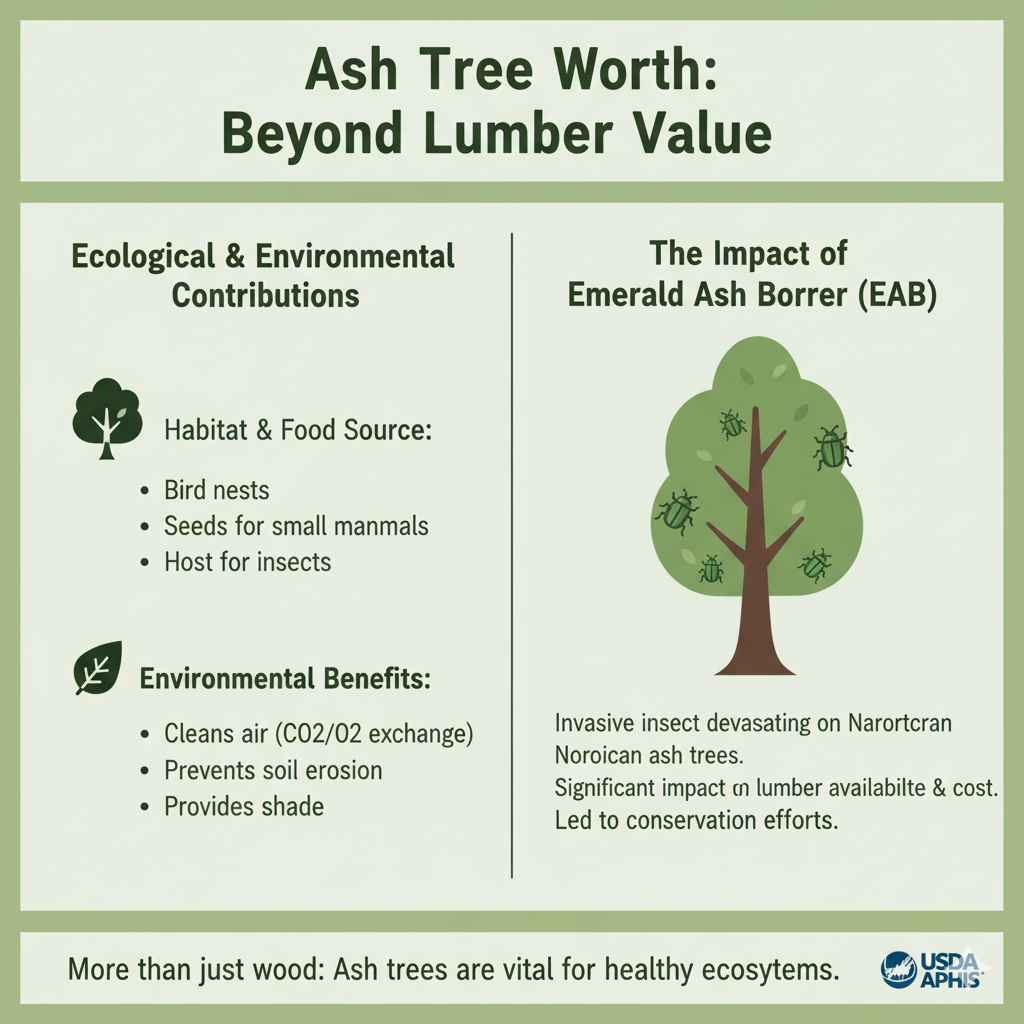 Ash Tree Worth: Beyond Lumber Value