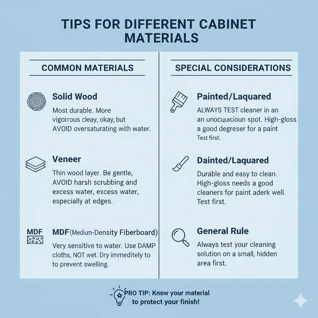 Tips for Different Cabinet Materials
