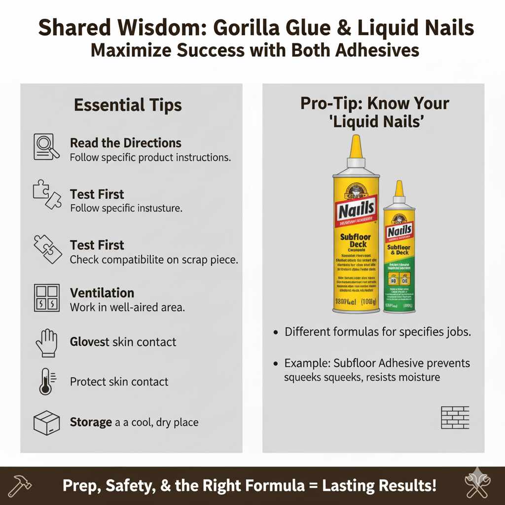 Tips for Success with Both Adhesives