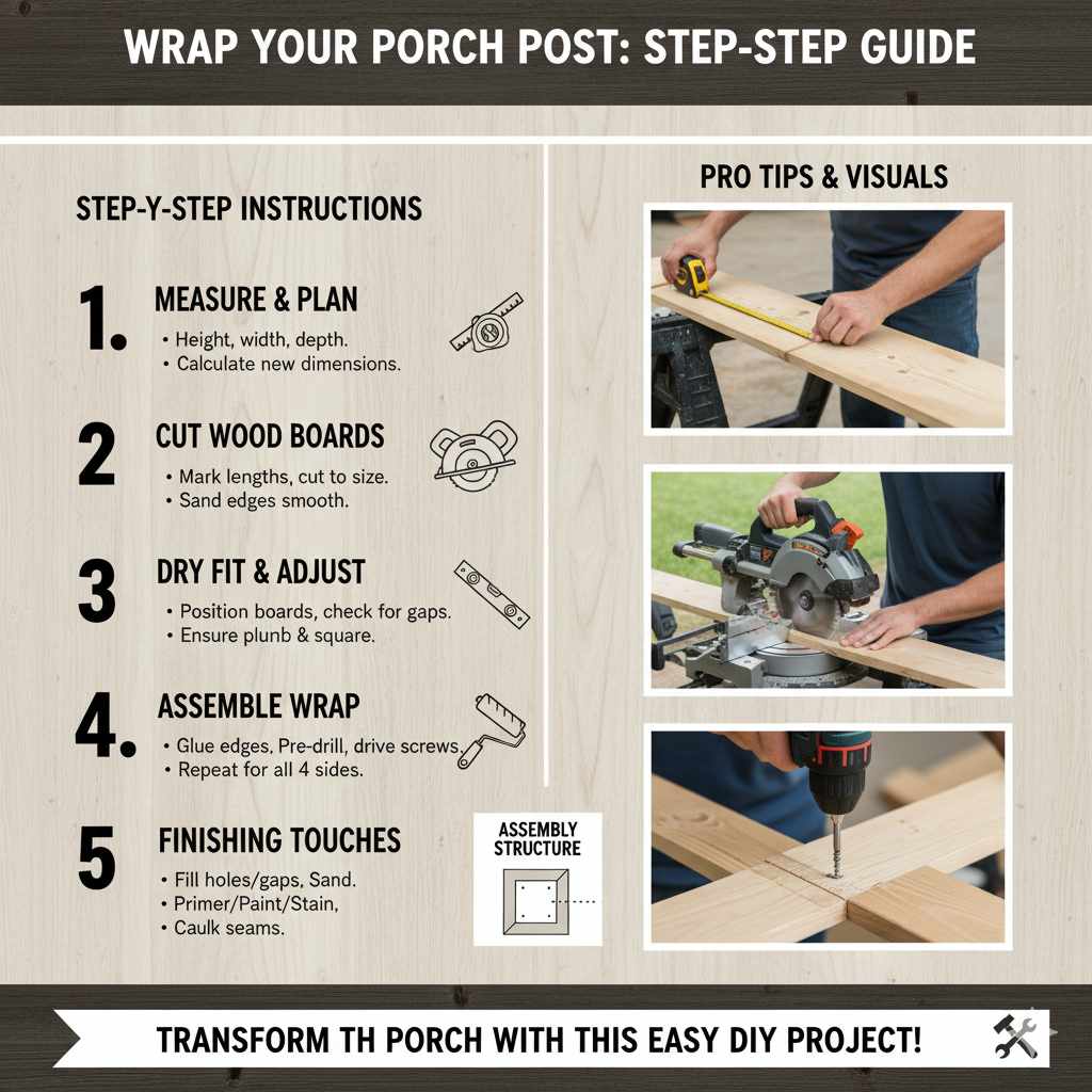 Step-by-Step Guide to Wrapping Your Porch Post