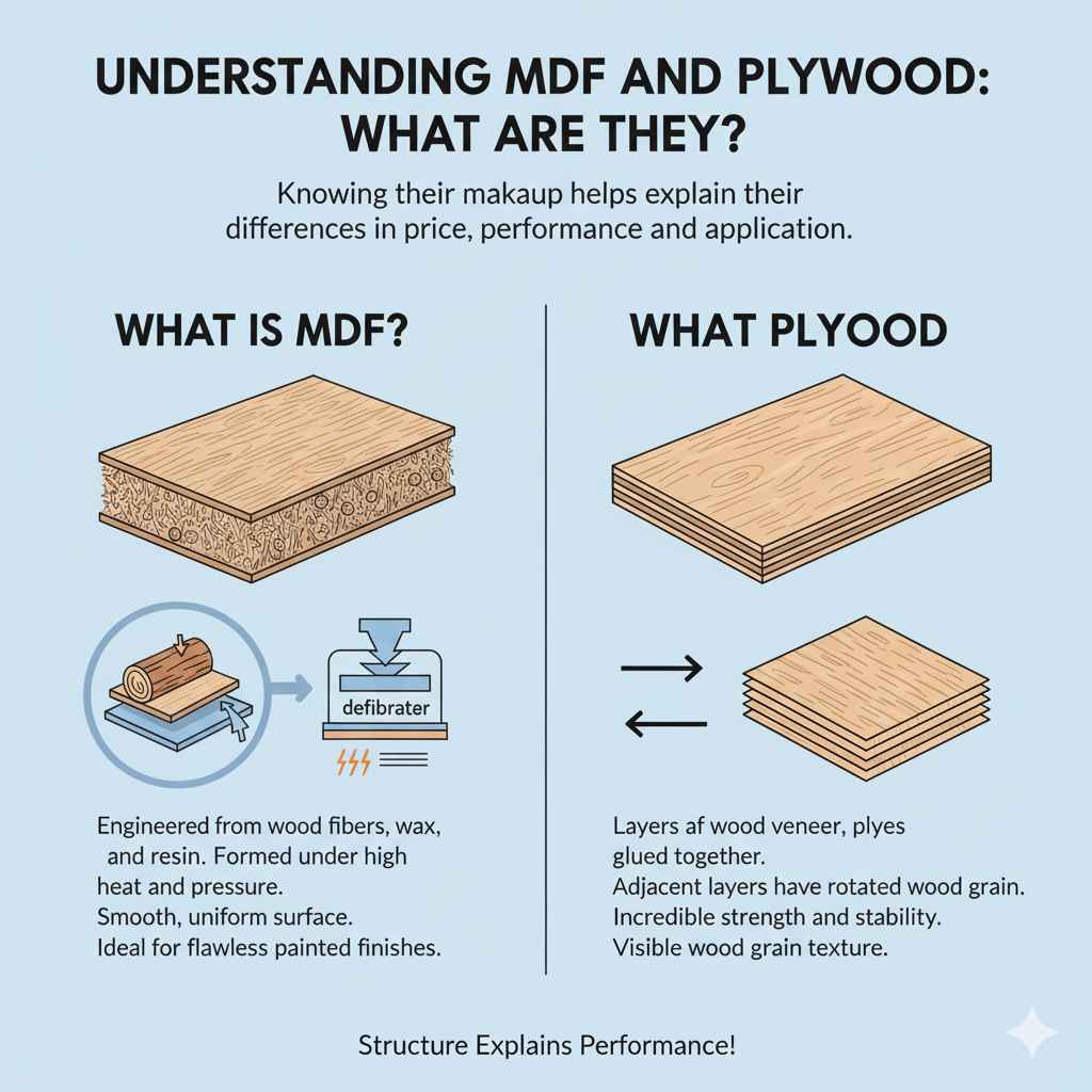 Understanding MDF and Plywood