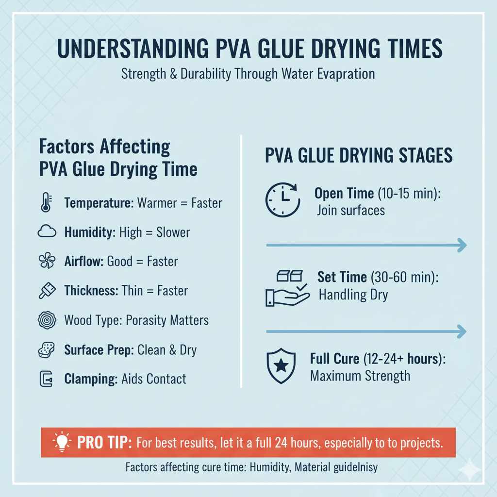 Understanding PVA Glue Drying Times