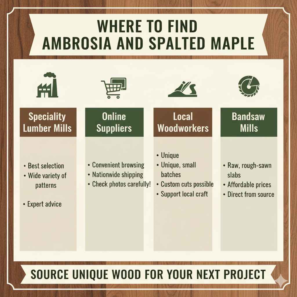 Where to Find Ambrosia and Spalted Maple
