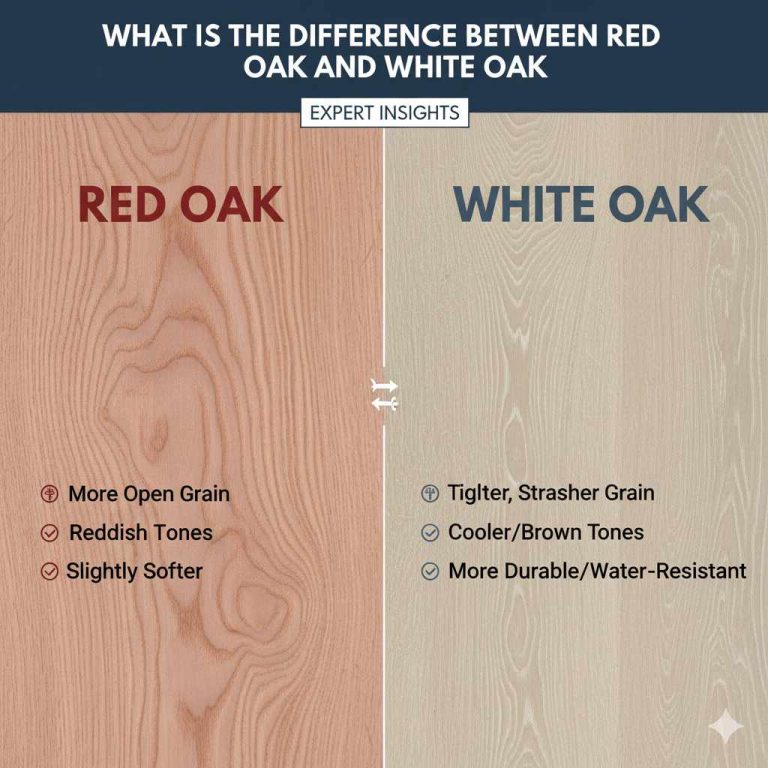 What is the Difference between Red Oak And White Oak