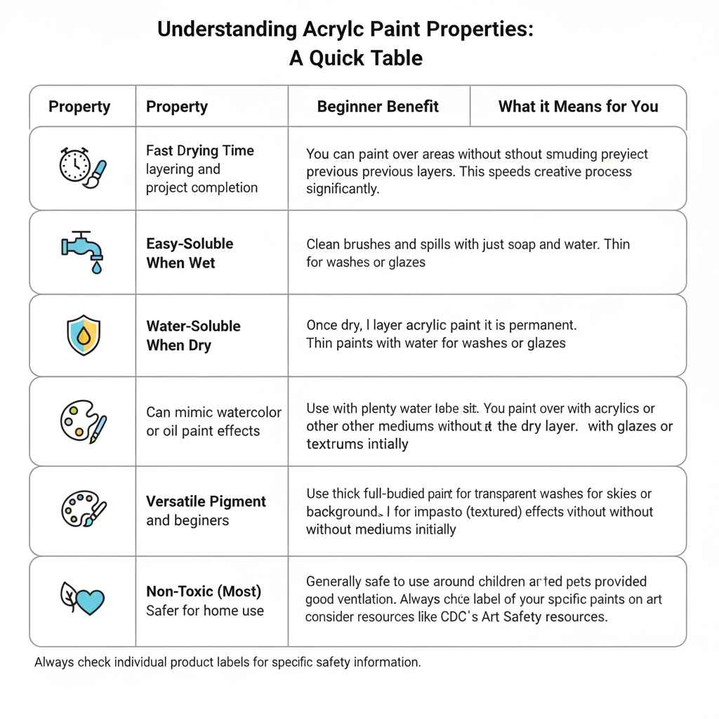 Understanding Acrylic Paint Properties