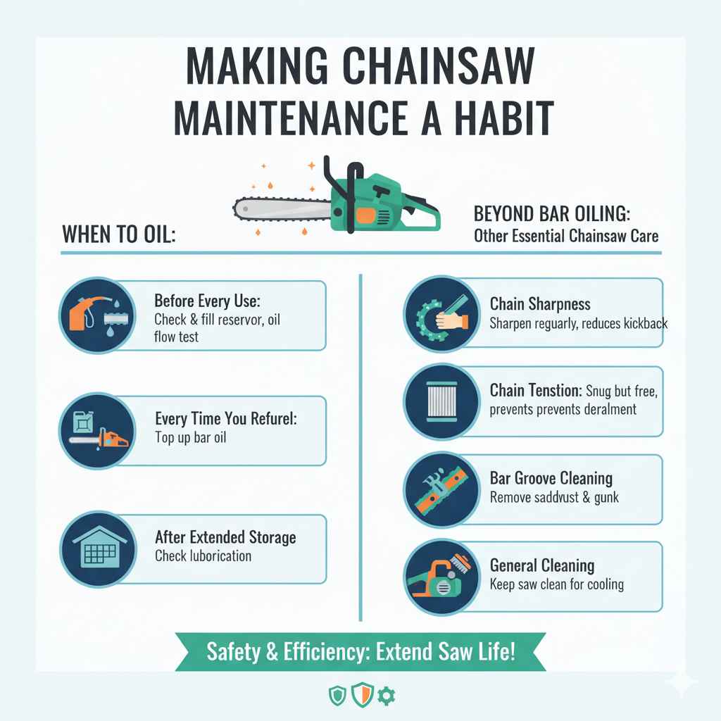 Making Chainsaw Maintenance a Habit