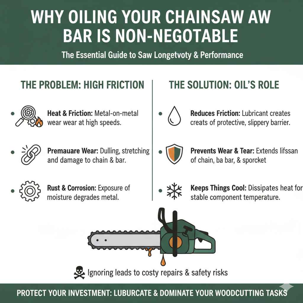 Why Oiling Your Chainsaw Bar is Non-Negotiable