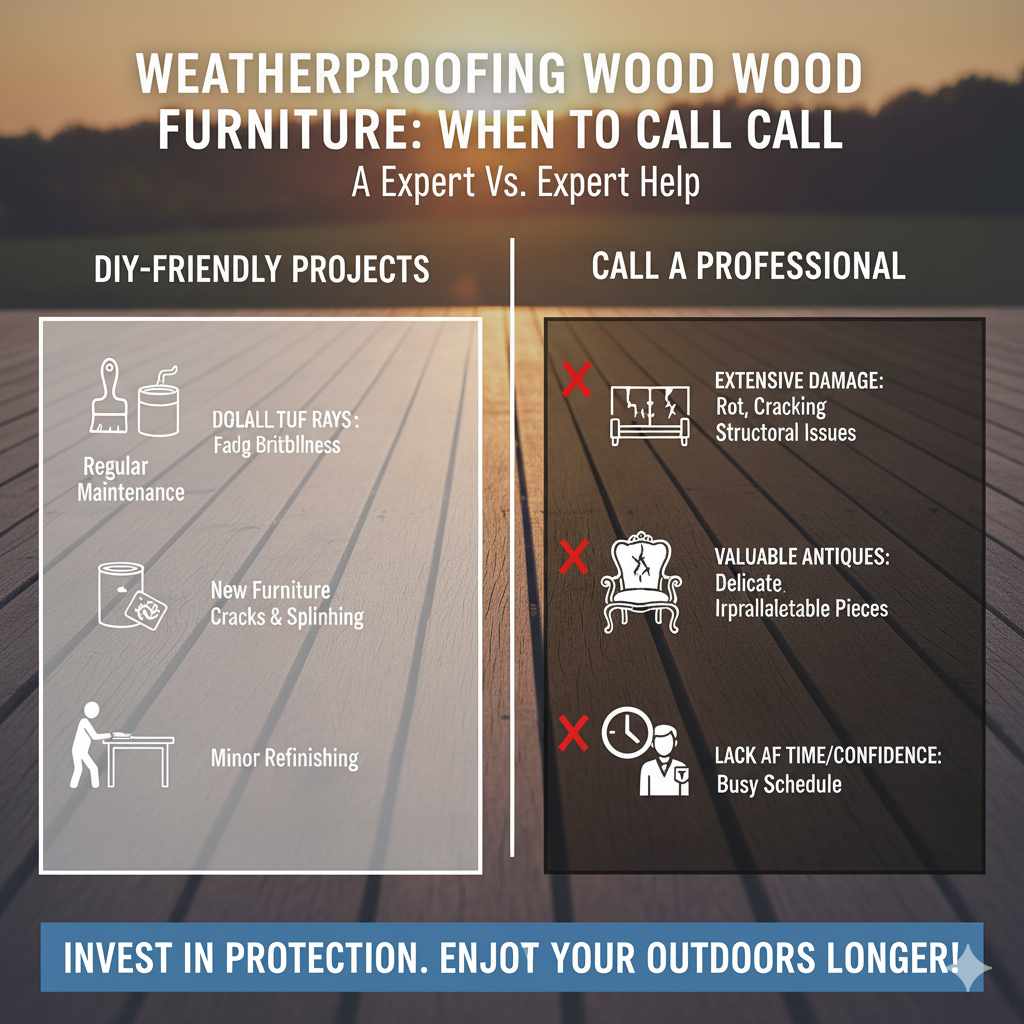 Why Weatherproofing Wood Furniture Matters