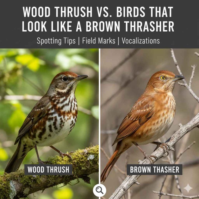 Wood Thrush Vs Birds That Look Like a Brown Thrasher