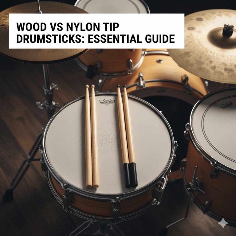 Wood vs Nylon Tip Drumsticks