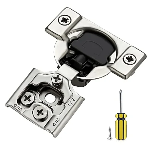 Ravinte 1/2-Inch Overlay Soft-Close Cabinet Hinges (50-Pack / 25 Pairs)