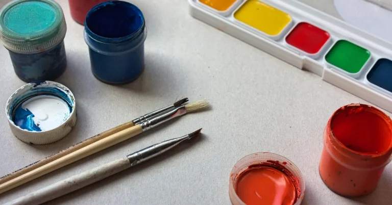 gouache painting artist palette