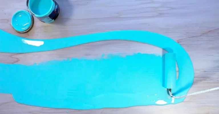paint cans color swatches wall