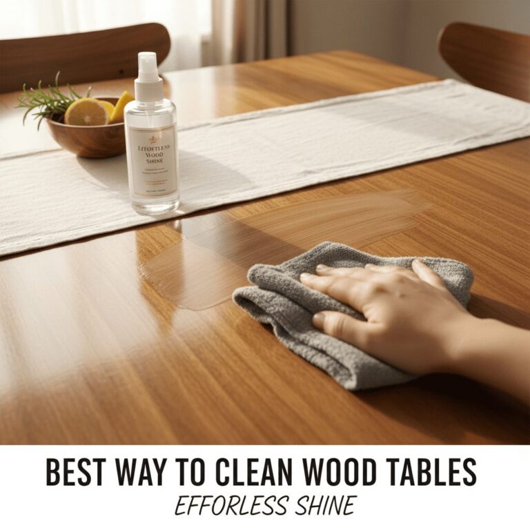 Best way to clean wood tables