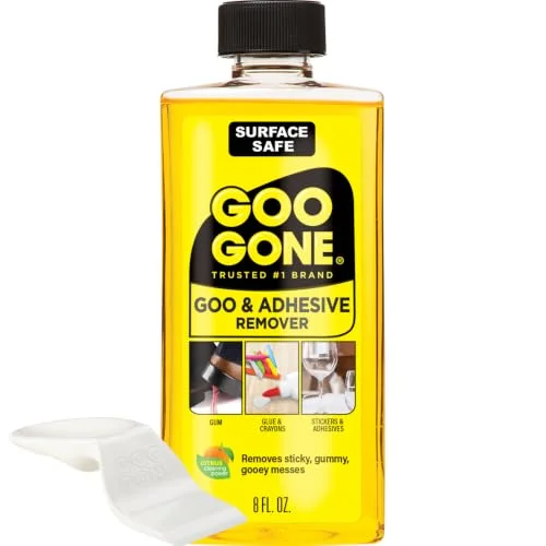 Goo Gone Original liquid adhesive remover, safe for carpet and fabric