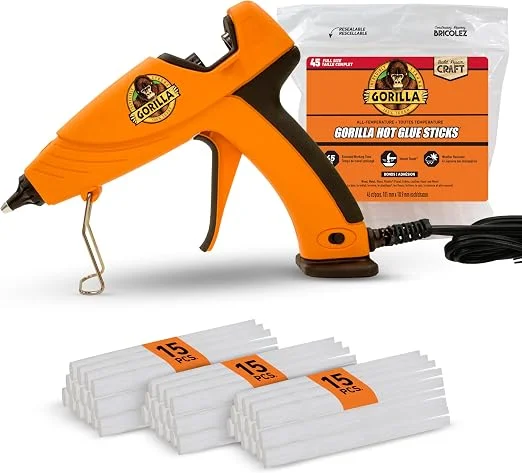 Gorilla dual-temperature hot glue gun kit