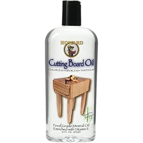 Howard Products food grade mineral oil bottle for wood cutting boards and utensils