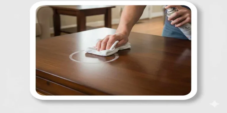 Cleaning a water mark off a wood table