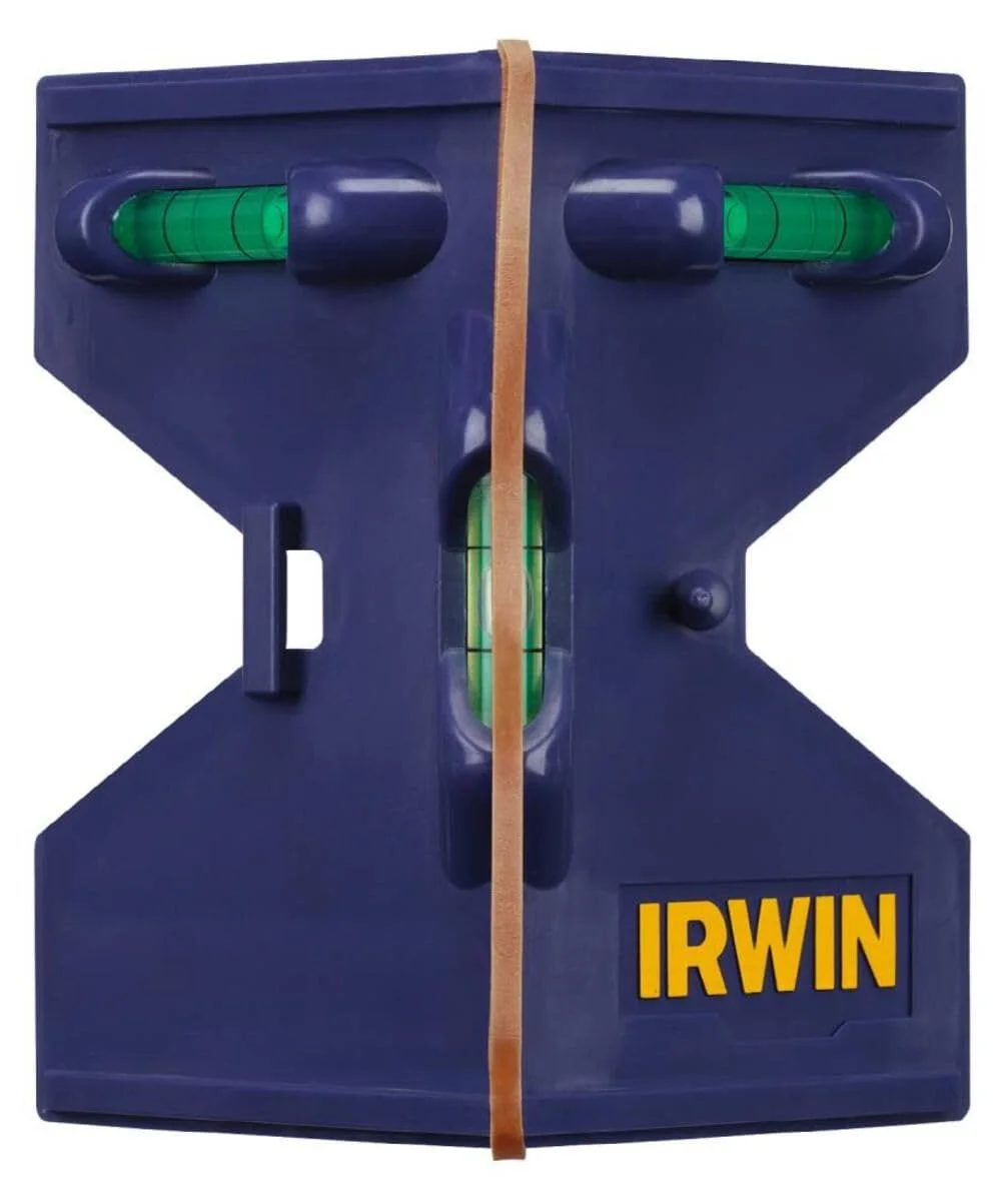 Irwin magnetic post level for plumbing fence posts