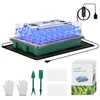 BlumWay 40-cell seed starter tray with grow light and heat mat